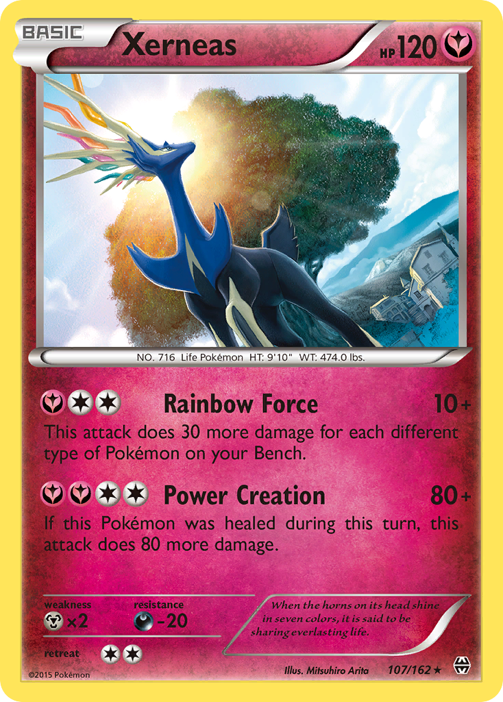 BREAKthrough Non - Holo Xerneas #107/162